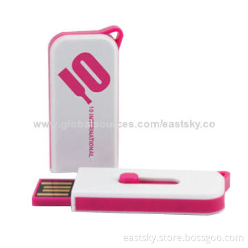 Slide Mini USB Flash Drive in Push-pull Design, with 64MB to 32GB Memory Capacity,OEM Services